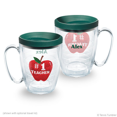 #1 Teacher Personalized Tervis Mug